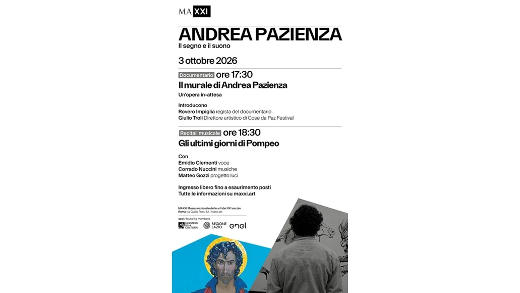 Il Murale di Andrea Pazienza. Un’opera in-attesa al MAXXI sabato 3 ottobre 2026