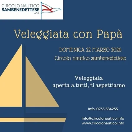 Domenica la “Veleggiata con papà”