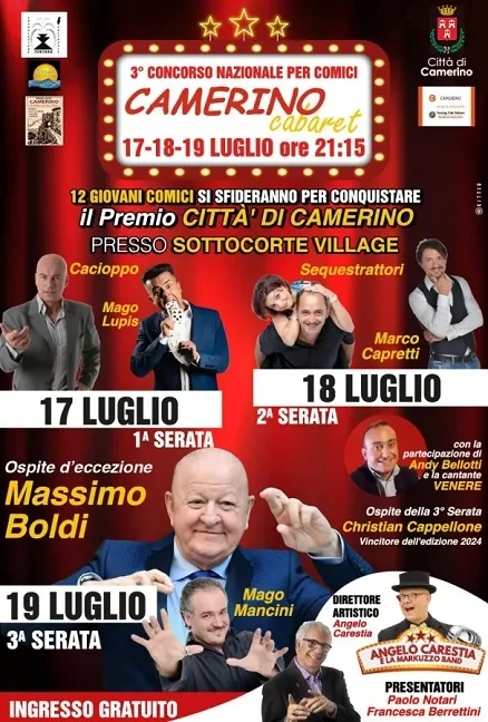 Finisce col botto anche l’edizione 2025 di Camerino Cabaret
