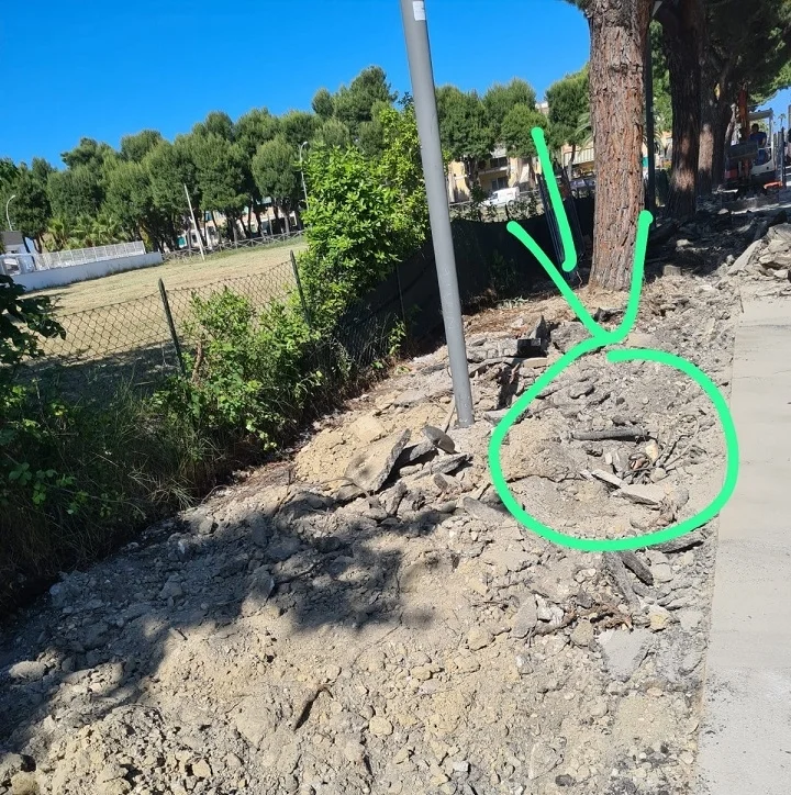Avanzamento dei lavori per la riqualificazione del lato nord di via del Mare