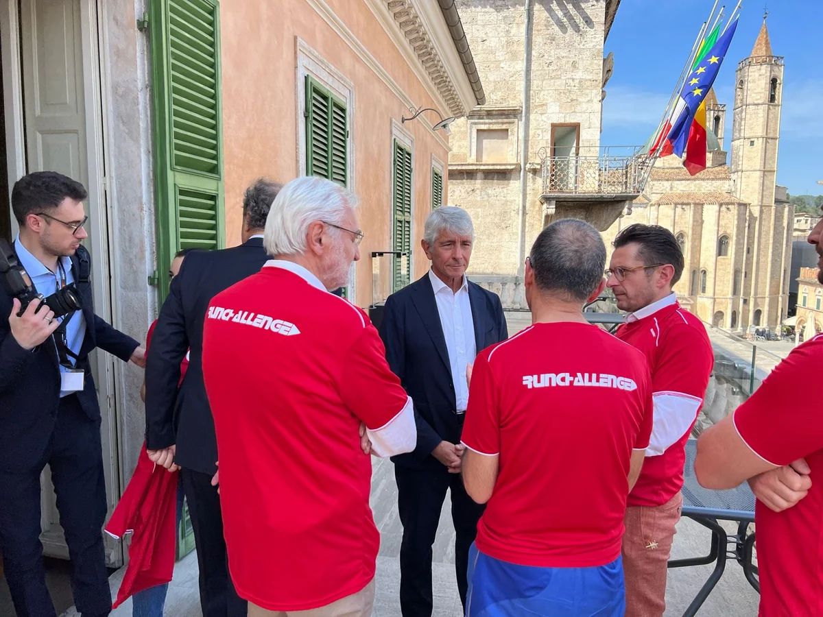 RunChallenge Piceno presenta al Ministro Abodi il decimo running club inclusivo