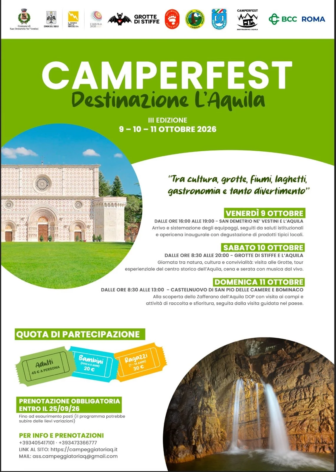 GROTTE DI STIFFE: IN CAMPER ALLA SCOPERTA DELLE BELLEZZE DEL TERRITORIO