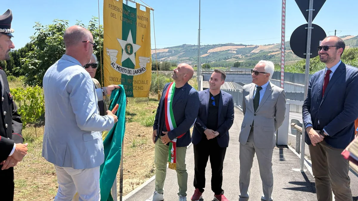 Colli del Tronto intitola una via ai Maestri del Lavoro: "Un segno nel tempo per chi ha dato l'esempio"