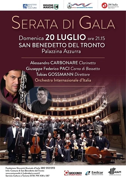 Appuntamento con la grande musica domenica 20 Luglio con l’Orchestra Internazionale d’Italia