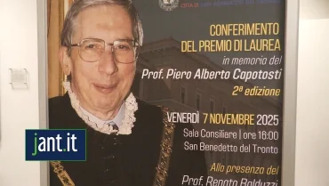 A San Benedetto del Tronto assegnati i premi di laurea "Prof. Piero Alberto Capotosti"