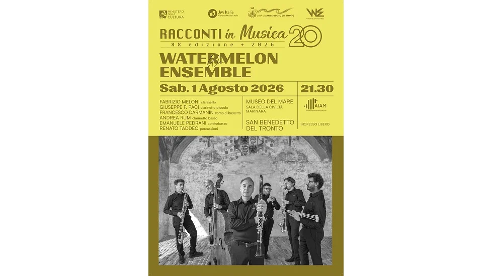 Fabrizio Meloni ed il suo Watermelon Ensemble al Festival “Racconti in musica” al Museo del Mare – Sala della Civiltà Marinara