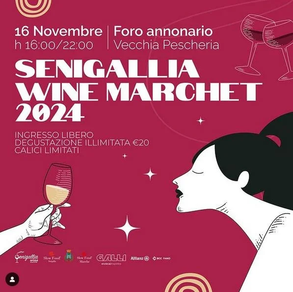 Evento WINE MARCHET a Senigallia il 16 e 17 novembre 2024