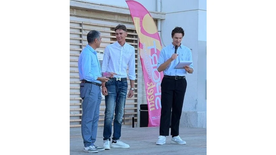 Federico Emiliani premiato alla Festa dello Sport di Grottammare