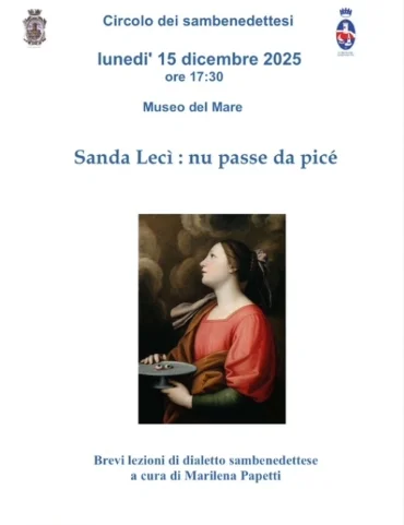 Lunedì 15 DICEMBRE alle ore 17,30 AL MUSEO DEL MARE prosegue la serie di incontri per la rassegna I LUNEDÌ DEL CIRCOLO
