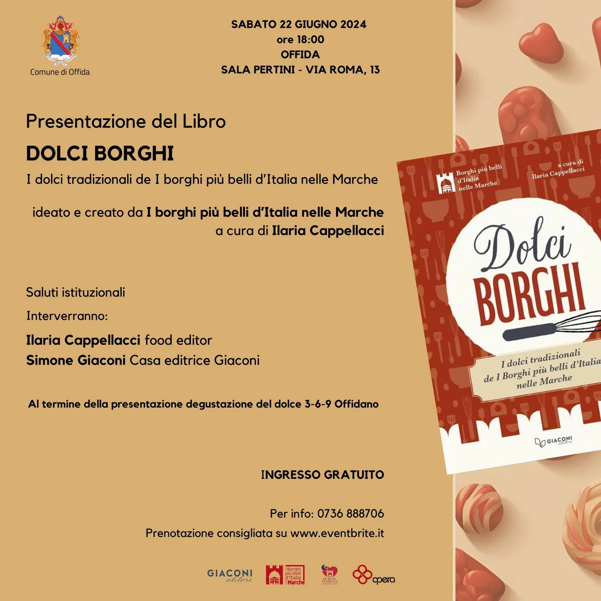 Offida - Torna La Notte Romantica a Offida. Sarà presentato il libro “Dolci Borghi”