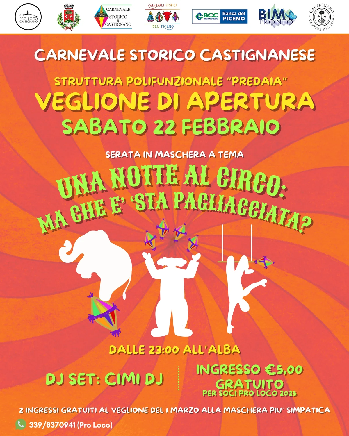 CARNEVALE STORICO CASTIGNANESE: SI PARTE!