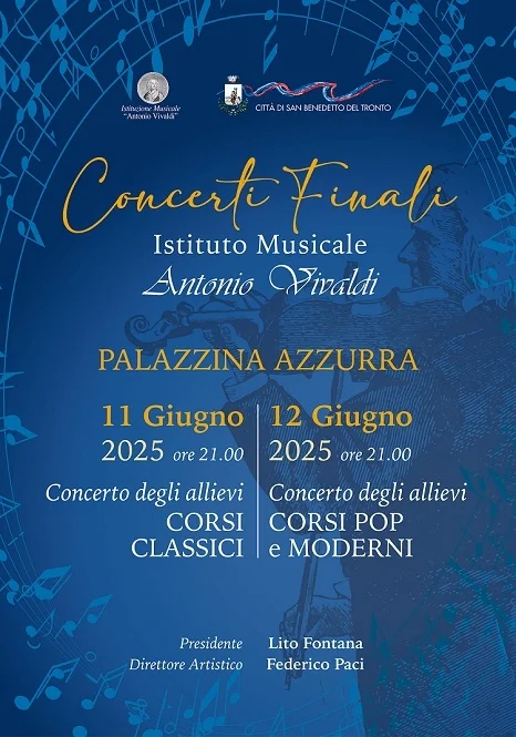 San Benedetto, l’11 e 12 giugno il saggio finale degli studenti del “Vivaldi”