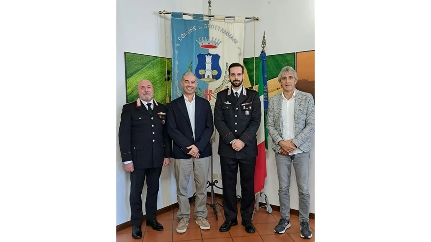 Il Capitano Marco Balboni in visita a Palazzo Ravenna