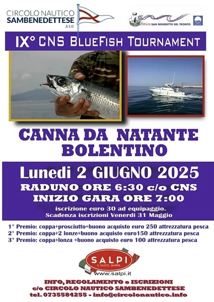 Caccia al pesce azzurro con il Blue Fish Tournament
