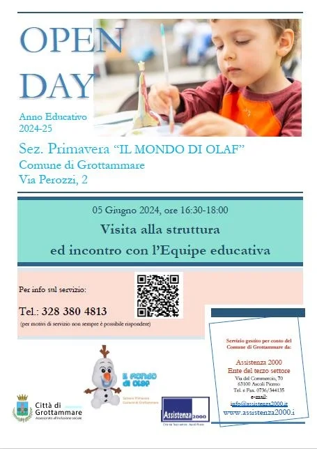 “Il mondo di Olaf”, open day alla sezione Primavera