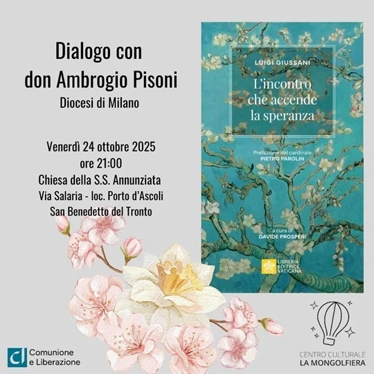 Venerdì 24 ottobre presso la Chiesa della S.S. Annunziata dialogo con Don Ambrogio Pisoni
