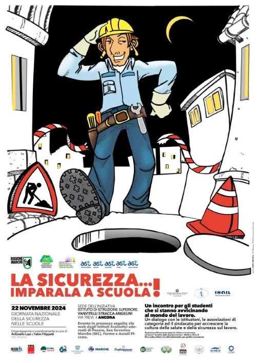 Giornata Nazionale della Sicurezza nelle Scuole, incontro tra istituzioni e studenti che si stanno avvicinando al mondo del lavoro  Aguzzi: “La Regione Marche investe sulla prevenzione concentrando la propria attenzione nelle scuole”