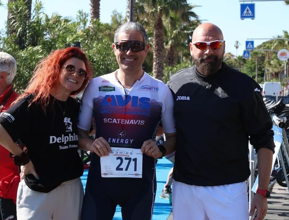 Prima edizione del Triathlon Sprint “Domus Mare” a Grottammare: tra i partecipanti anche il Sindaco Rocchi e il delegato allo Sport Giannetti