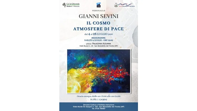 Il “Cosmo” di Gianni Sevini in esposizione alla Palazzina Azzurra