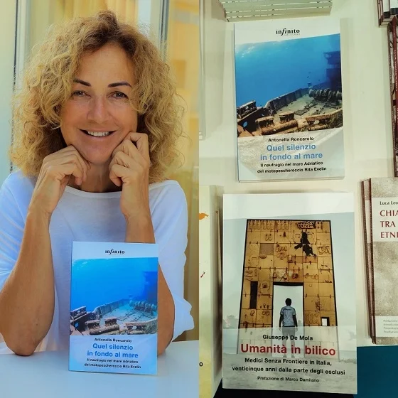 La scrittrice Antonella Roncarolo al Salone del Libro di Torino