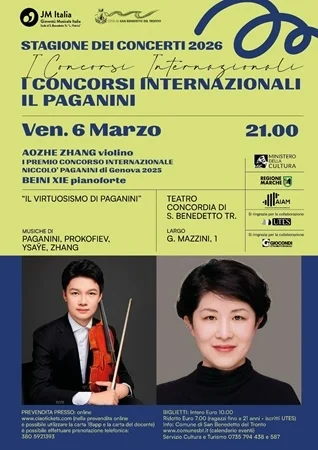 Venerdì 6 marzo serata inaugurale per la Stagione dei Concerti 2026 presso il Teatro Concordia