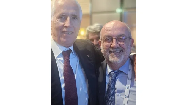 ELEZIONI FIGC, IL PRESIDENTE DELLA SAMB MASSI SI CONGRATULA CON IL NEO PRESIDENTE FIGC MALAGO’