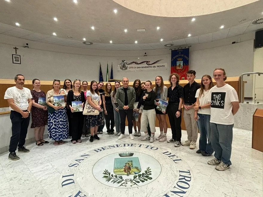 Studenti provenienti dalla Repubblica Ceca ricevuto in Municipio dal sindaco Spazzafumo