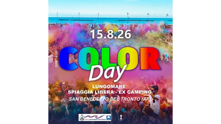 "COLOR DAY" A FERRAGOSTO: LA SPIAGGIA DI SAN BENEDETTO SI RIEMPIE DI MUSICA 