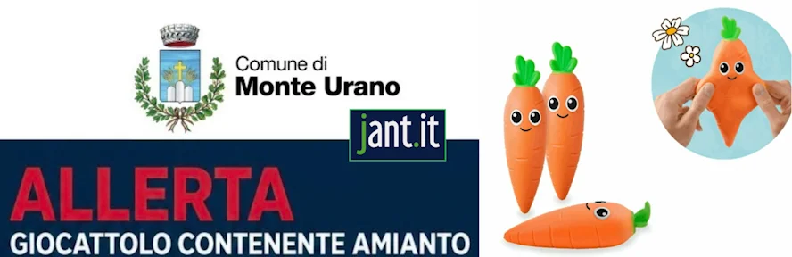 Allerta su un giocattolo contenente amianto