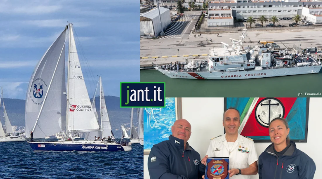 NAVE “PELUSO” E LA BARCA A VELA “GIPSEA” DELLA GUARDIA COSTIERA SALUTANO LA CITTA’ DI SAN BENEDETTO DEL TRONTO