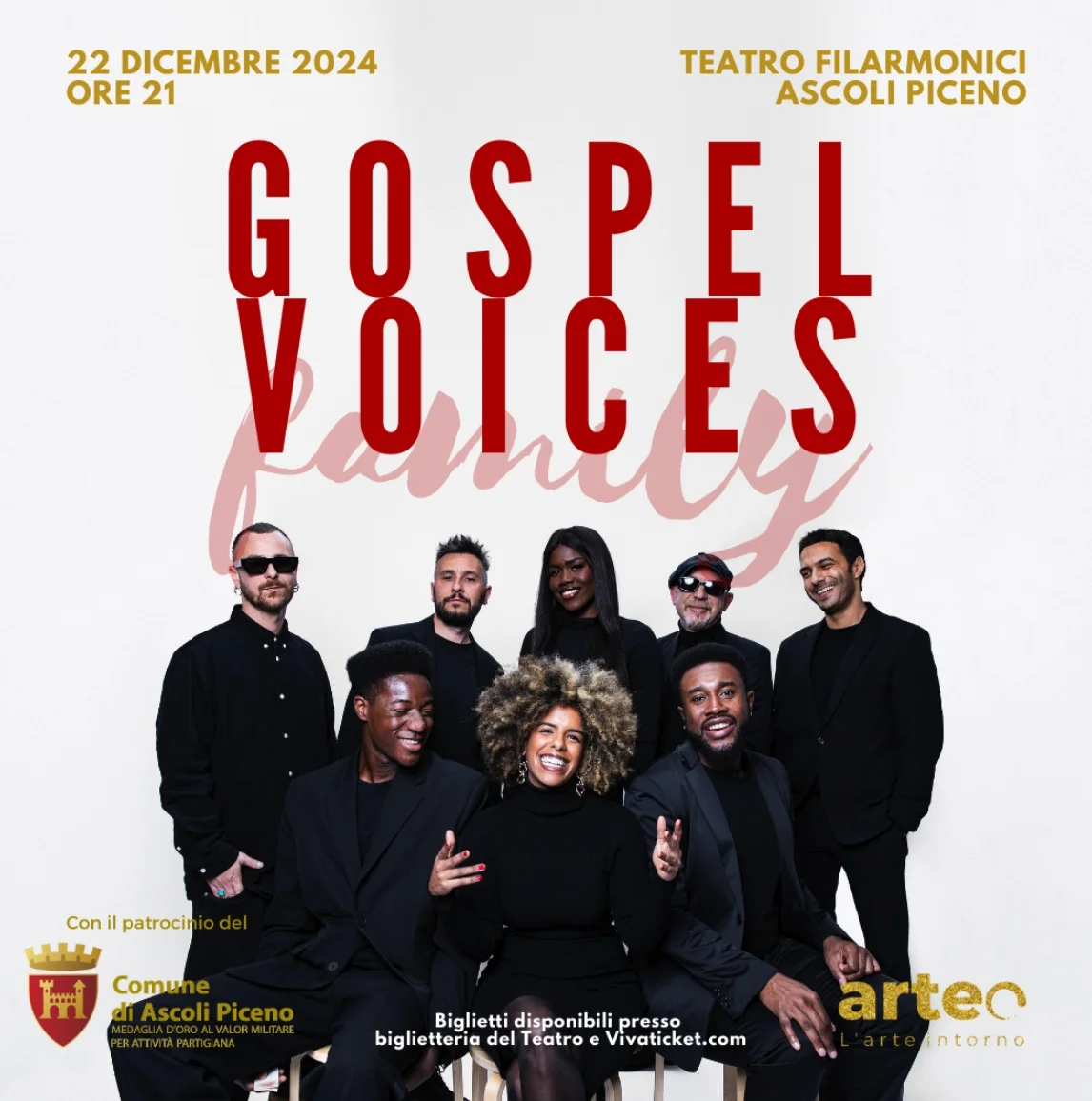 Il 22 dicembre arriva il Gospel Voices Family, al Teatro Filarmonici si accende la magia del Natale