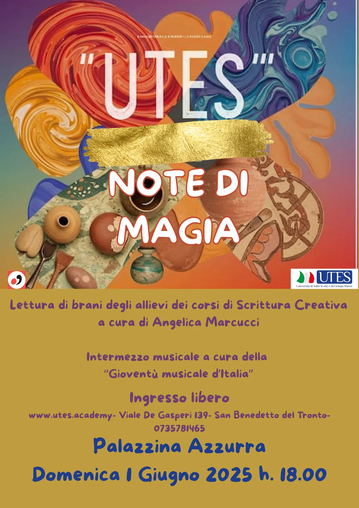 L’UTES presenta "Note di Magia": un Viaggio tra Creatività e Musica a San Benedetto del Tronto