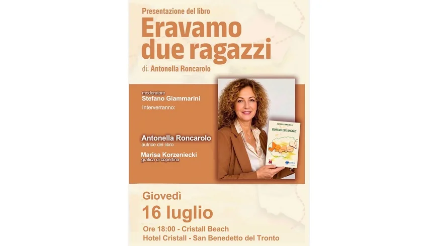 Antonella Roncarolo presenta il suo libro “Eravamo due ragazzi”