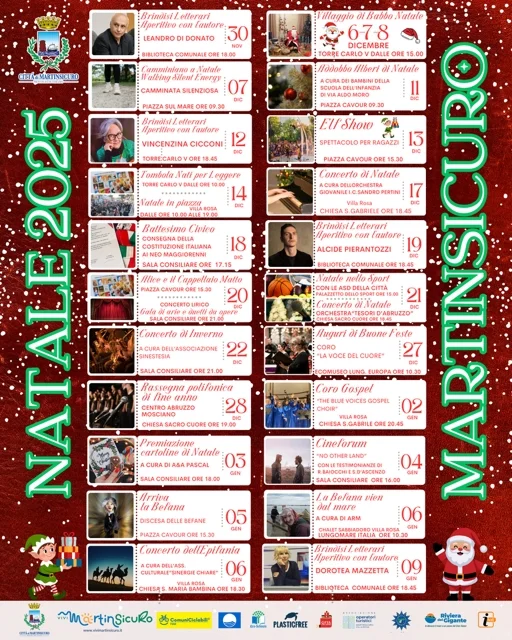 “Natale 2025 a Martinsicuro”: tanti eventi per vivere insieme le festività