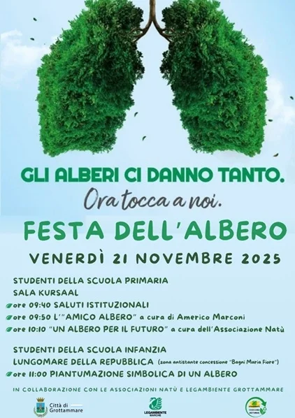 Un giovane oleandro per la Giornata nazionale degli Alberi