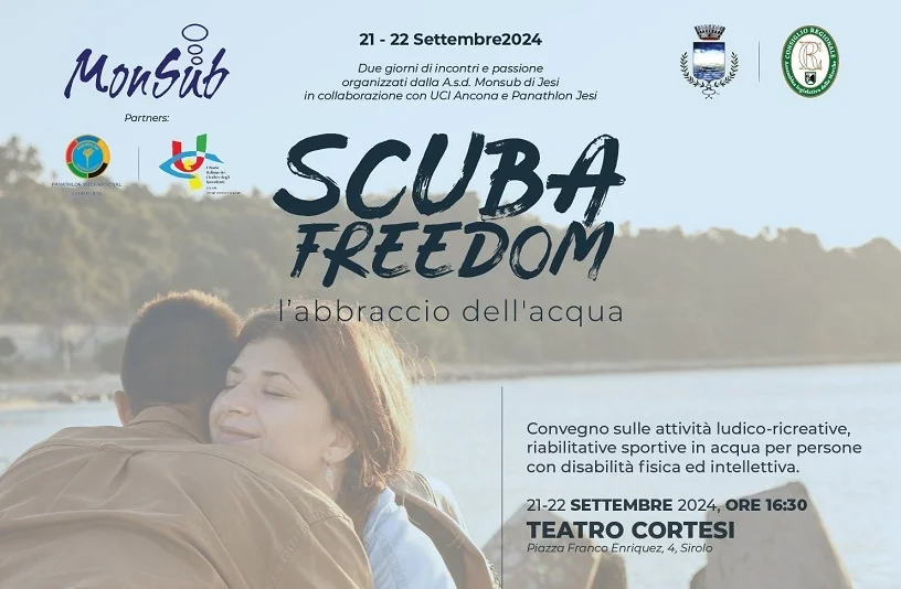 A Sirolo il secondo convegno del progetto "Scuba Freedom": "L'abbraccio dell'acqua"