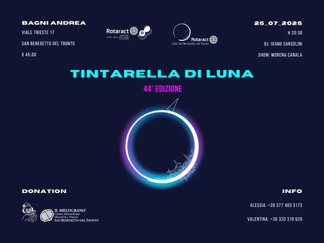 Torna Tintarella di Luna, la serata di beneficenza del Rotaract Club di San Benedetto del Tronto