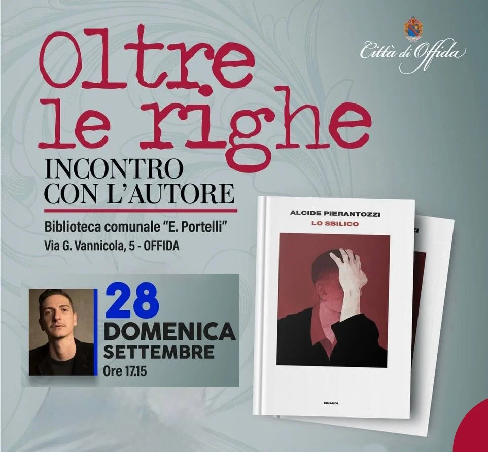 Offida - Pierantozzi presenta Lo sbilico alla biblioteca Portelli