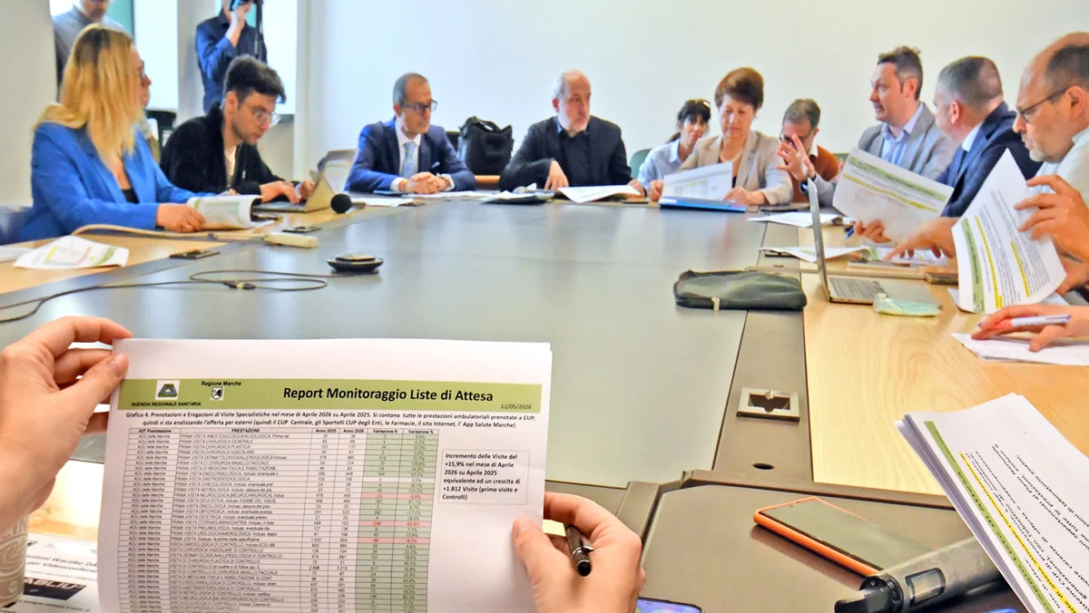 LISTE D’ATTESA, CRESCONO LE PRESTAZIONI NELLE MARCHE: AD APRILE OLTRE 202 MILA, IL 12% IN PIÙ   