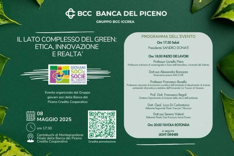 Banca del Piceno - Convegno “Il lato complesso del green: etica, innovazione e realtà”