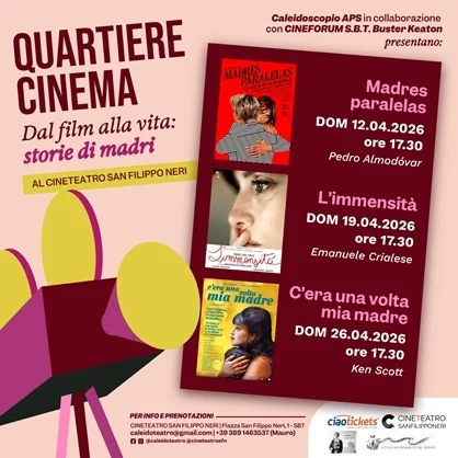 Caleidoscopio e Cineforum Buster Keaton di nuovo insieme per la rassegna “QUARTIERE CINEMA”