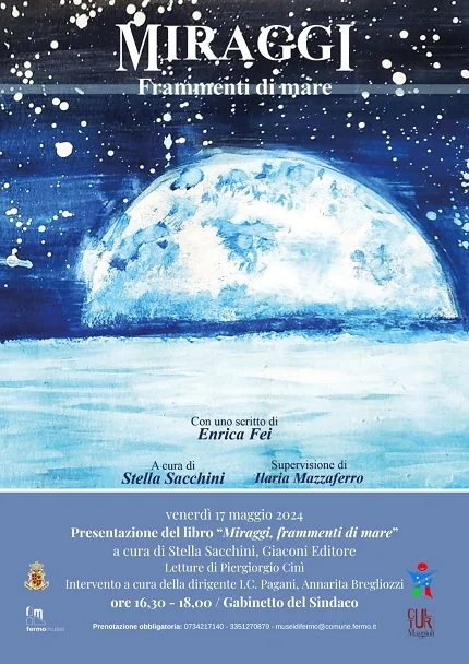 Fermo, venerdì 17 maggio presentazione del libro "Miraggi, frammenti di mare"