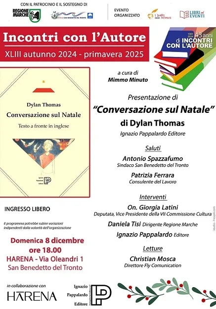 “Conversazione sul Natale” di Dylan Thomas Domenica 8 dicembre ore 18 presso Harena