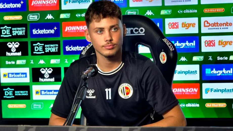 Ascoli Calcio - Perciun super, in Nazionale segna un gol bellissimo con la Moldavia