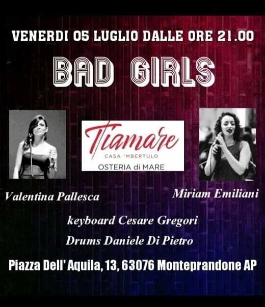 Monteprandone, al Tiamare serata Bad Girls