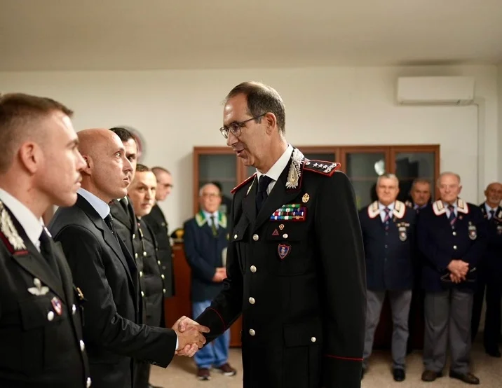 Il Comandante Interregionale Carabinieri “Ogaden” di Napoli Marco MINICUCCI in visita presso il Comando Provinciale Carabinieri di Teramo