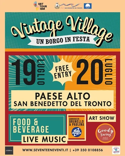 Vintage Village: un Borgo in Festa il 19 e 20 Luglio 2025 nel Paese Alto di San Benedetto