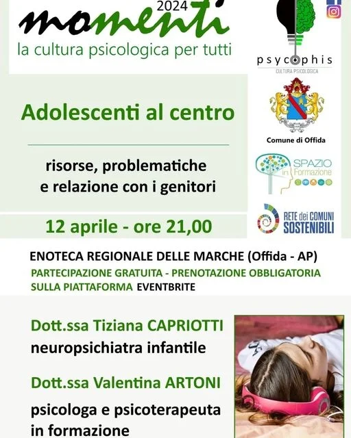 Offida: adolescenti al centro, il nuovo incontro di Psycophis per venerdì 12 aprile
