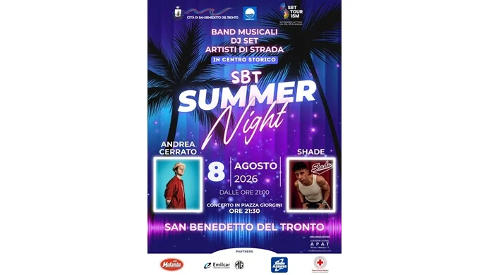 La notte più viva dell'anno: a San Benedetto del Tronto va in scena la "SBT SUMMER NIGHT"