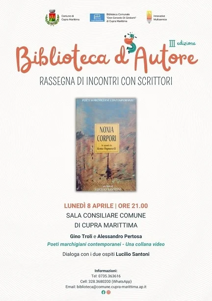 3° edizione Biblioteca d'Autore poeti marchigiani contemporanei, una collana video